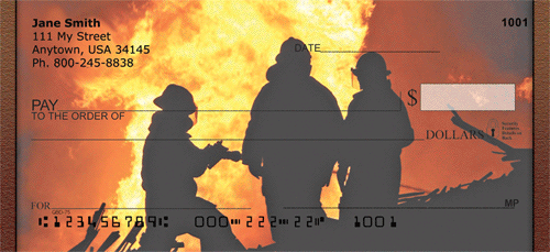 Smokin' Hot Firefighter Personal Checks