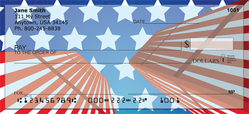 Patriotic Tribute To 9-11 Personal Checks