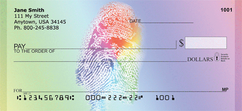 Colorful Identity Personal Checks
