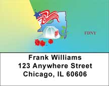 A Tribute To Heroes Of FDNY Address Labels
