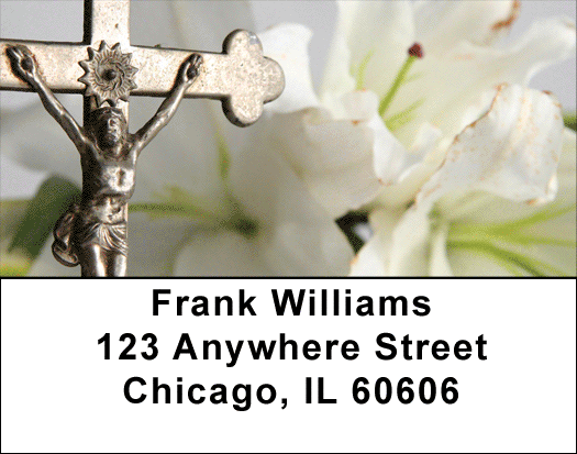 Christian Symbols Address Labels