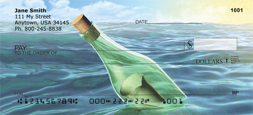 Message In A Bottle Personal Checks