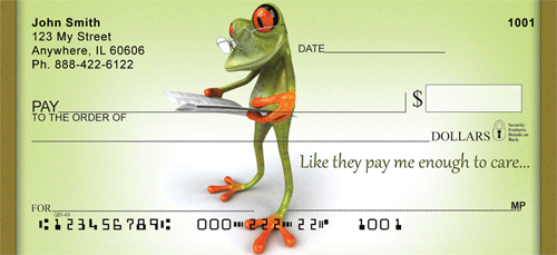 Office Thoughts Froggy Personal Checks