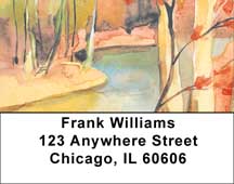 Watercolor - Fall Reflections Address Labels