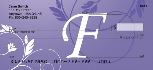 Purple Prosperity -F Personal Checks