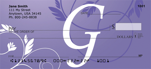 Purple Prosperity -G Personal Checks