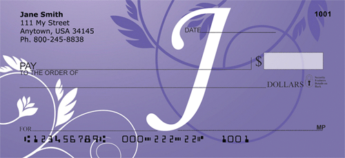 Purple Prosperity -J Personal Checks