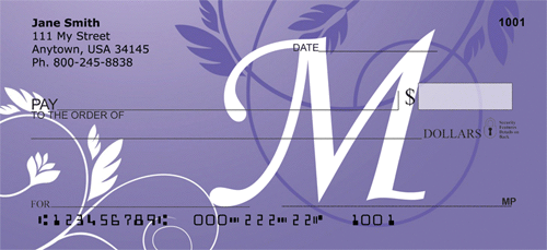 Purple Prosperity -M Personal Checks