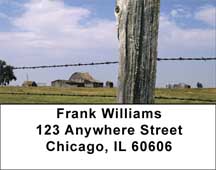 Barbed Wire Fences Address Labels