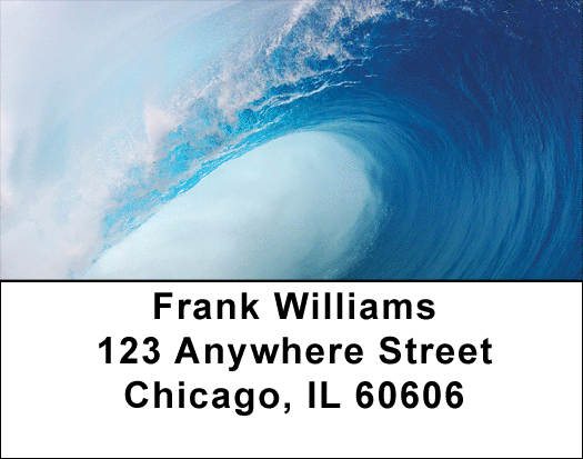 Big Waves Address Labels