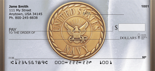 Navy Emblem Personal Checks