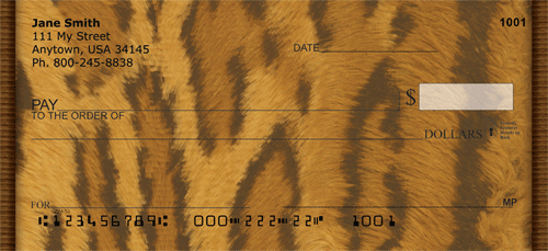 Leopard Skin Prints Personal Checks