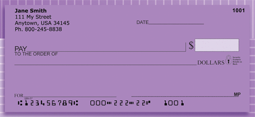 Lines Of Lavender Personal Checks