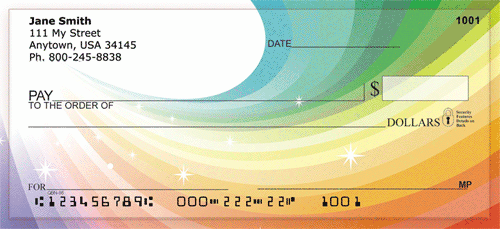 Welcome Rainbows Personal Checks