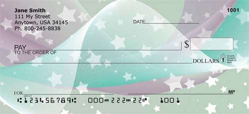 Wrapped In Stars Personal Checks