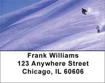 Winter On The Board Address Labels