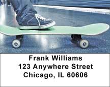 Skateboarding Address Labels