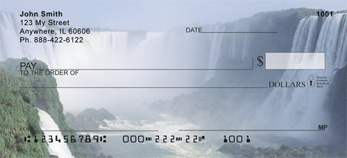 Dramatic Waterfalls Personal Checks
