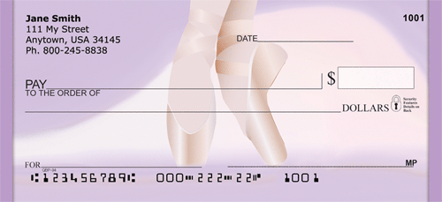 Ballet Slippers Personal Checks