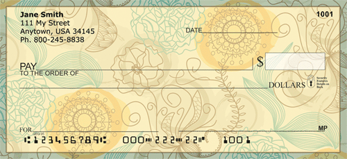 Funky Florals Personal Checks