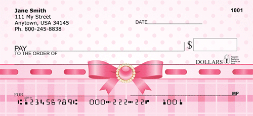 Pink Ribbon Fun Personal Checks