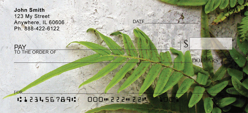 Fern On Walls Personal Checks