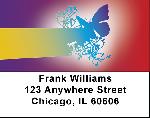 Winged Silhouette Address Labels