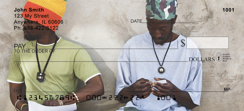 Rasta Man Personal Checks