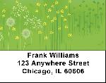 Fields Of Wildflowers And Dragonflies Address Labels