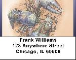 Lobster And Crab Address Labels