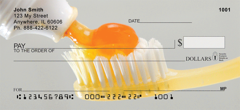 Brush Your Teeth Personal Checks