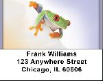 Over The Top Frogs Address Labels