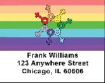 Lesbian Flag Address Labels