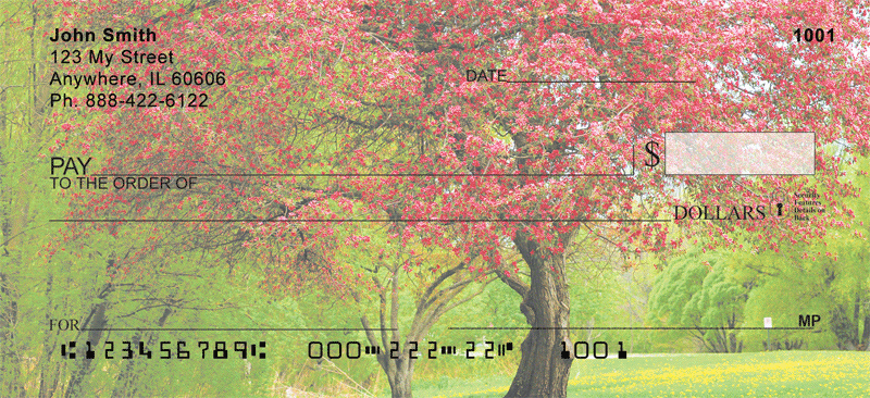 Trees In Springtime Personal Checks