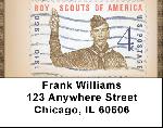 Boy Scouts Of America vintage Stamps Address Labels