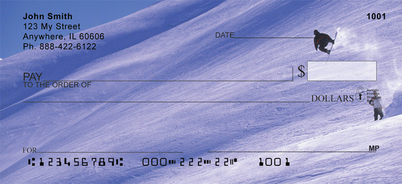 Winter On The Board Personal Checks