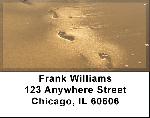 Footprints In The Golden Sand Address Labels