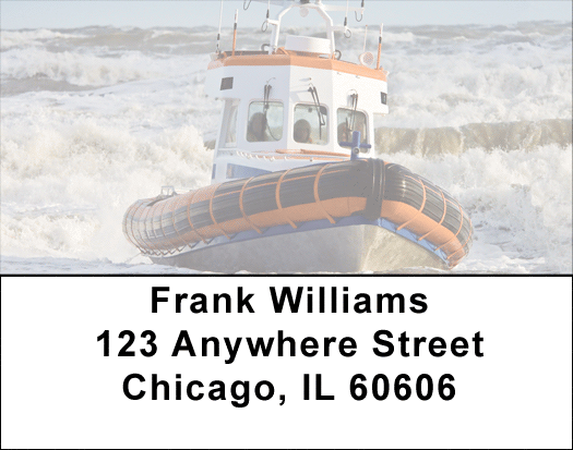 Coast Guard During Storms Address Labels