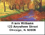 Fall Landscape Painting Address Labels