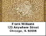 Animal Print With Faces Address Labels
