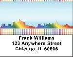 Rainbow City Address Labels