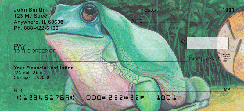 Fantasy Frogs Personal Checks