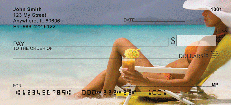 Tropical Cocktails Personal Checks