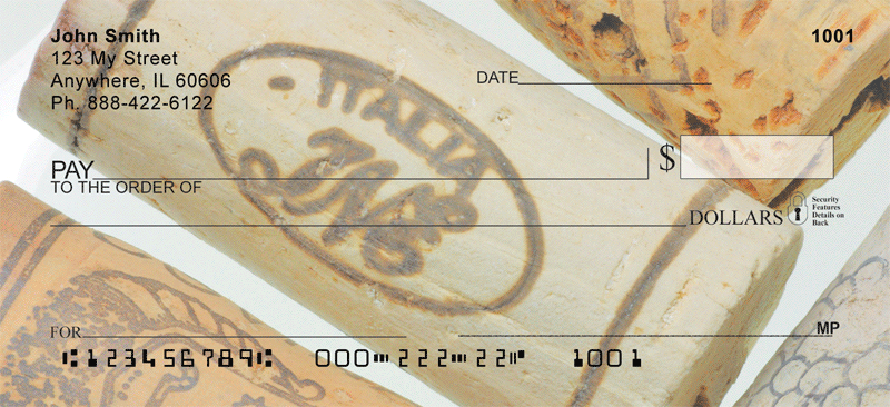 Popin Corks Personal Checks