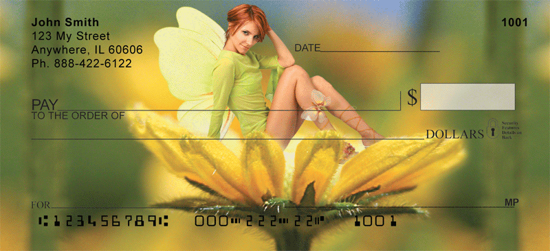 Golden Fairies Personal Checks