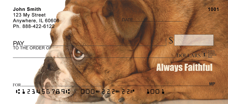 Bulldogs With Marine Attitude Personal Checks
