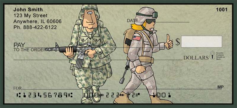 Military Fun Personal Checks