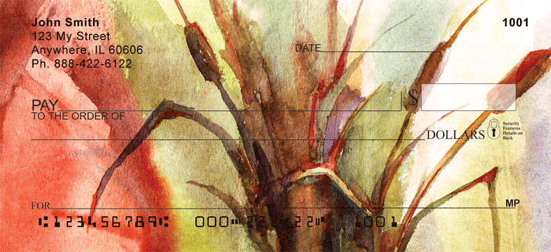 Cattail Watercolors Personal Checks