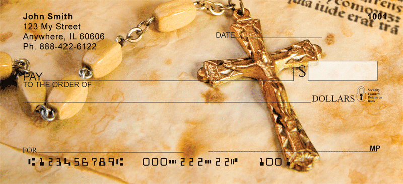 Catholic Symbols Of Faith Personal Checks