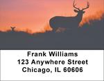 Deer Sunset Silhouettes Address Labels